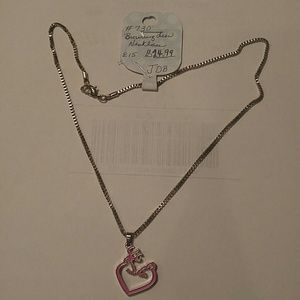 Browning Deer Necklace HOT PINK